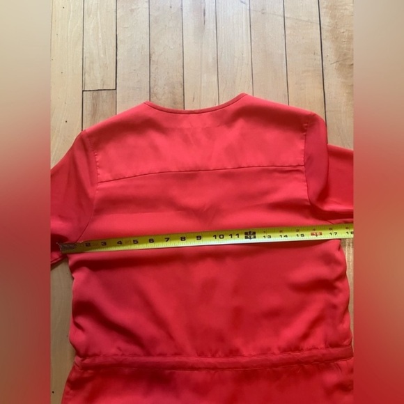 Shoshanna Cinch Waist Red Orange Dress - Picture 9 of 9